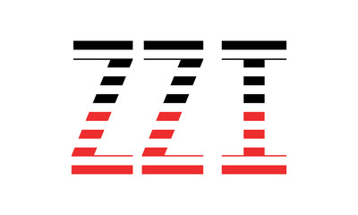 ZZI three initial letter iconic line negative space minimal logo design vector template. monogram, abstract, wordmark, business, typography, minimalist, brand, company, flat, modern, unique, simple
