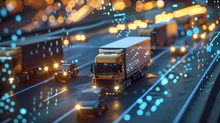 Innovation in delivery technology. Rapid and accurate logistics distribution concepts. generative AI 