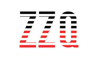 ZZQ three initial letter iconic line negative space minimal logo design vector template. monogram, abstract, wordmark, business, typography, minimalist, brand, company, flat, modern, unique, simple