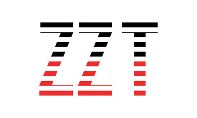 ZZT three initial letter iconic line negative space minimal logo design vector template. monogram, abstract, wordmark, business, typography, minimalist, brand, company, flat, modern, unique, simple