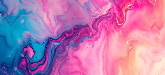 Fine intricate marble like flows of colorful paint background.
 - obrazy, fototapety, plakaty