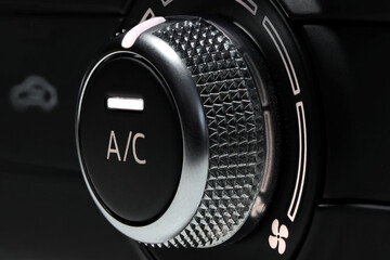 air condition control switch inside a car
