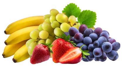 Fotobehang Illustration of fruit mix © Marinnai