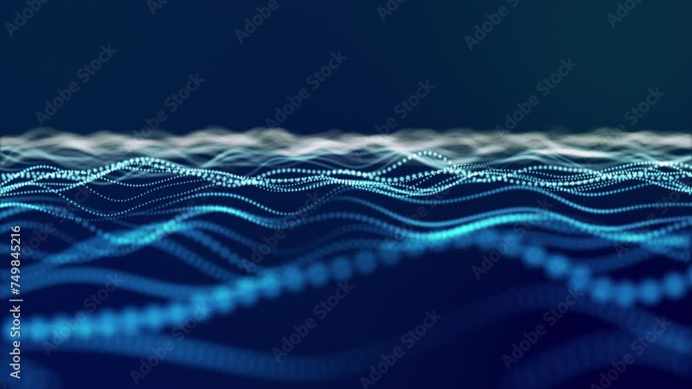 Poster bright glowing particles background loop vj