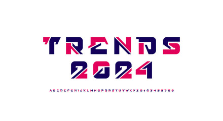 Future font, digital cyber alphabet, letters from A to Z and numbers from 0 to 9 perfect for logotypes or brand name and interface design