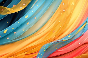 Fototapeta premium Colors of May, periwinkle blue, pastel pink and soft pastel yellow with space for your text fo awareness day in may