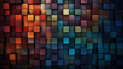 colorful cube background and wallpaper, modern square geometric style background