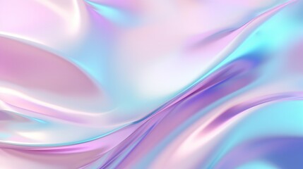Naklejka premium Holographic Foil Blurred Abstract Background with Soft Pastel Colors.