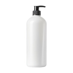 A blank plastic pump bottle isolated on transparent background, png