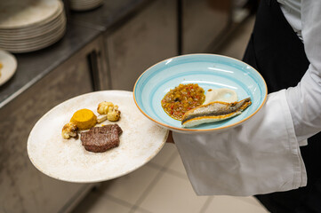 chef preparing food in the kitchen