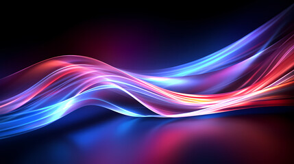 Modern stylish abstract design, 3D neon abstract background