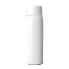 A blank plastic roll-on deodorant bottle isolated on transparent background, png