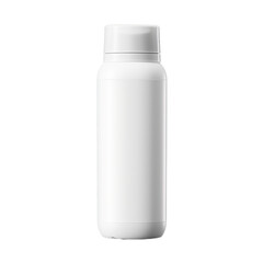 A blank plastic roll-on deodorant bottle isolated on transparent background, png