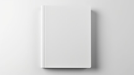 Realistic Blank Book Cover, Top View, Isolated.