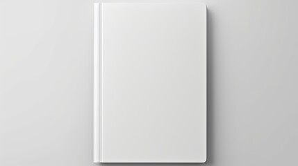 Realistic Blank Book Cover, Top View, Isolated.