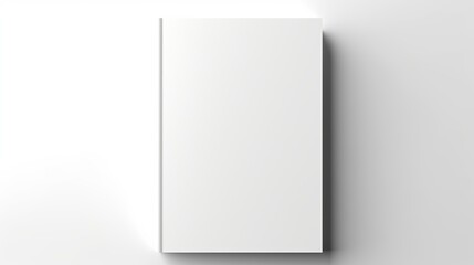 Vector Mockup of Blank Book Cover Isolated. Book, Magazine, or Notebook Mockup on White Background. 3D Illustration. - obrazy, fototapety, plakaty