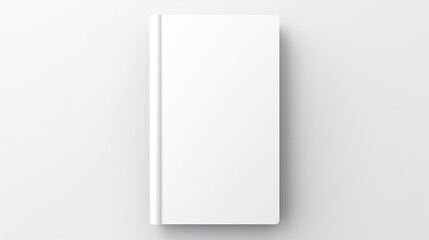 Vector Mockup of Booklet Isolated. Closed Vertical Magazine or Brochure Template on White Background. 3D Illustration for Your Design.