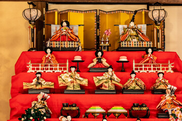 Traditional Japanese Hina dolls displayed in the Hundred Herb Garden_10