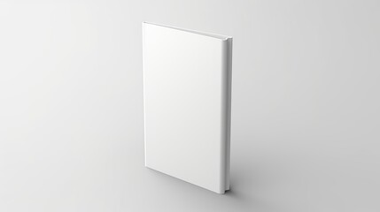 Vector Mockup of Booklet Isolated. Closed Vertical Magazine or Brochure Template on White Background. 3D Illustration for Your Design.