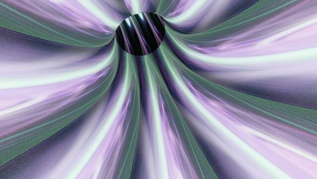 An energy tunnel of neon mystical light. Seamless looping animation