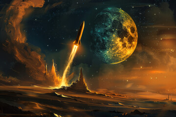 Starry Night on an Alien Planet