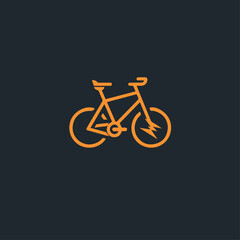 Electric bicycle in cartoon, doodle style. Image for t-shirt, web, mobile apps and ui. Isolated 2d vector illustration in logo, icon, sketch style, Eps 10. AI Generative