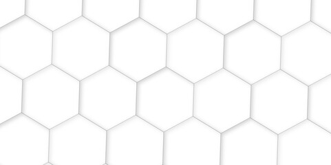 3d hexagonal structure futuristic white background and embossed hexagon abstract with hexagon background. honeycomb hexagonal background. Hexagon shape, white, shiny black. hexagon pattern shape.