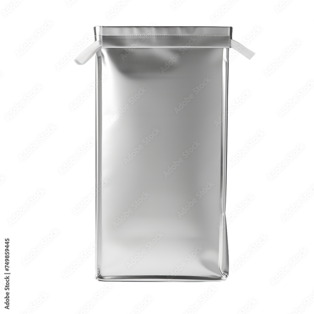 Wall mural A blank tin tie bag isolated on transparent background, png - Wall murals