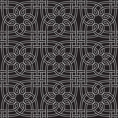 Seamless pattern. Stylish texture. Geometric pattern of intersecting bands in arabesque style.