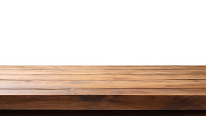 Fototapeta premium wooden table top, wood, empty wooden table top, wooden, desk displaying products, light, wooden desk top,The background is transparent.