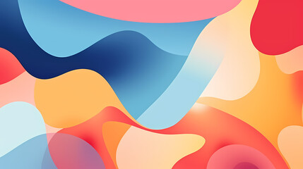 Pastel background with abstract geometric shapes