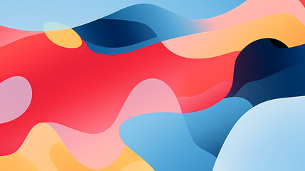 Pastel background with abstract geometric shapes