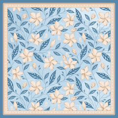 beautiful floral scarf design 10