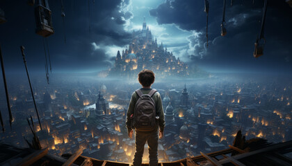 A boy on a fabulous journey around the world.