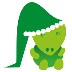 Little cute colorful dragon. Cartoon characters for your designs. Isolated.