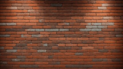 Vintage brick wall displaying different colors and textures 