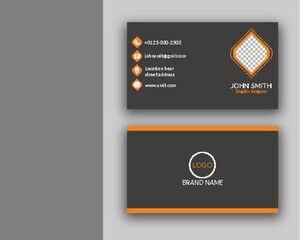 Corporate business card design template.