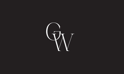 GW, WG , G , W, Abstract Letters Logo Monogram	