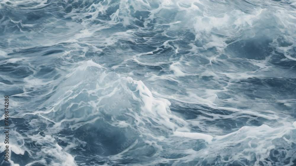 Poster close up view of water waves. suitable for nature and relaxation concepts.