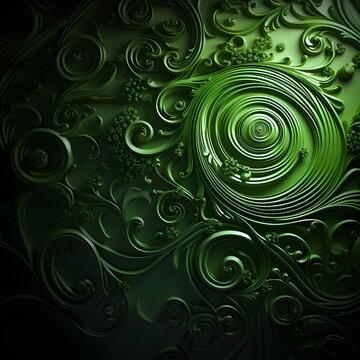 St. Patrick's Day image with a vibrant green background