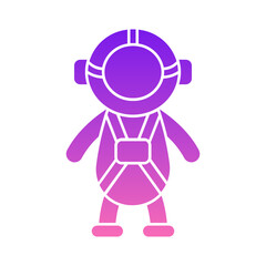 Astronaut Flat Gradient Style