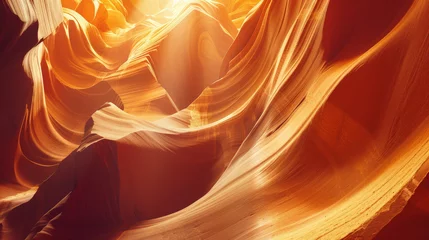 Photo sur Plexiglas Rouge 2 Radiance in Antelope Canyon: A Display of Light and Shadows in the Southwest's Majestic Geology