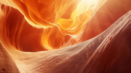Tuinposter Radiance in Antelope Canyon: A Display of Light and Shadows in the Southwest's Majestic Geology © Farnaces