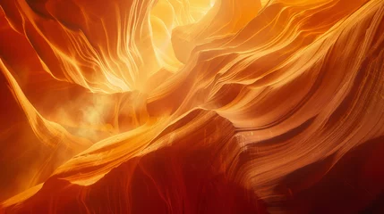 Deurstickers Radiance in Antelope Canyon: A Display of Light and Shadows in the Southwest's Majestic Geology © Farnaces