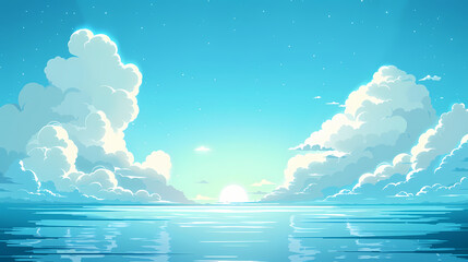 Fototapeta premium clouds sky landscape background soft color