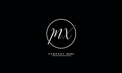 MX, XM, M, X Abstract Letters Logo Monogram