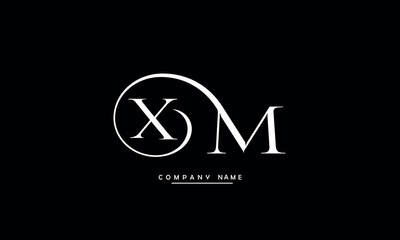 MX, XM, M, X Abstract Letters Logo Monogram