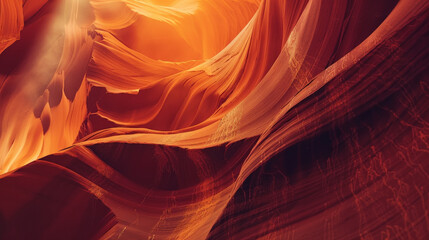 Natural Light Spectacle in Antelope Canyon: A Dance of Color and Form in Arizona's Depths - obrazy, fototapety, plakaty