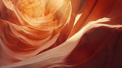 Foto op Aluminium Natural Light Spectacle in Antelope Canyon: A Dance of Color and Form in Arizona's Depths © Farnaces