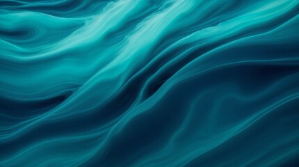 Obraz premium Serene blue waves with a fluid texture depict a peaceful ocean view 